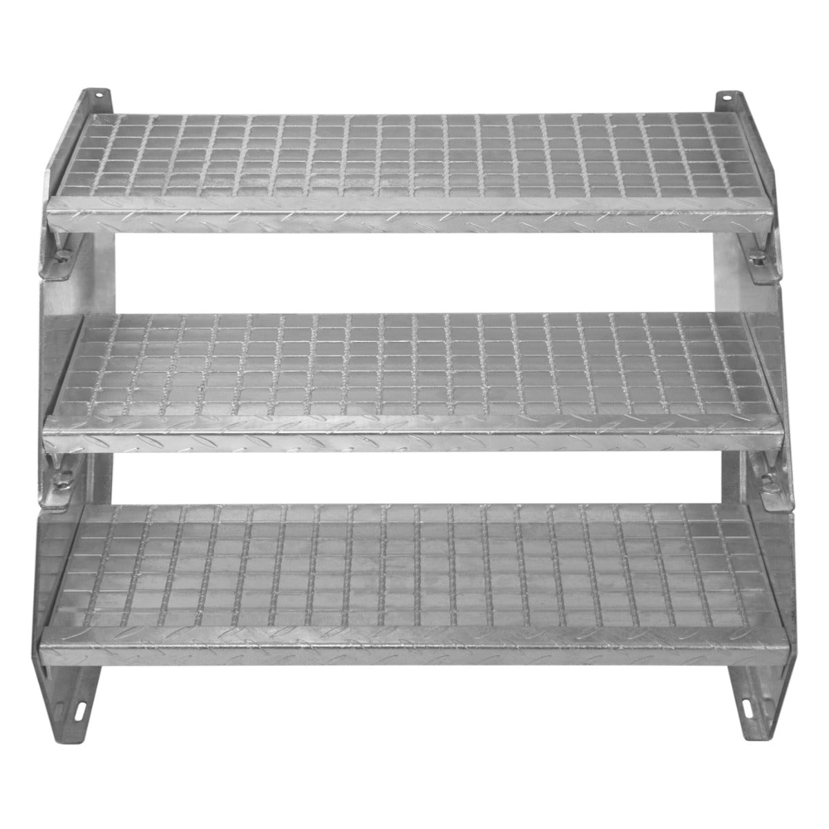 Adjustable 10 Section Galvanised Staircase - 900mm Wide