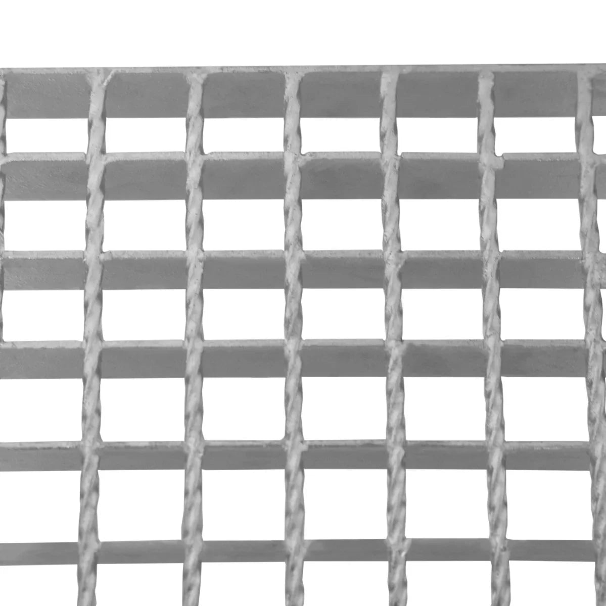 Galvanised metal staircase section featuring a sturdy grid pattern, ideal for adjustable installations, 900mm wide