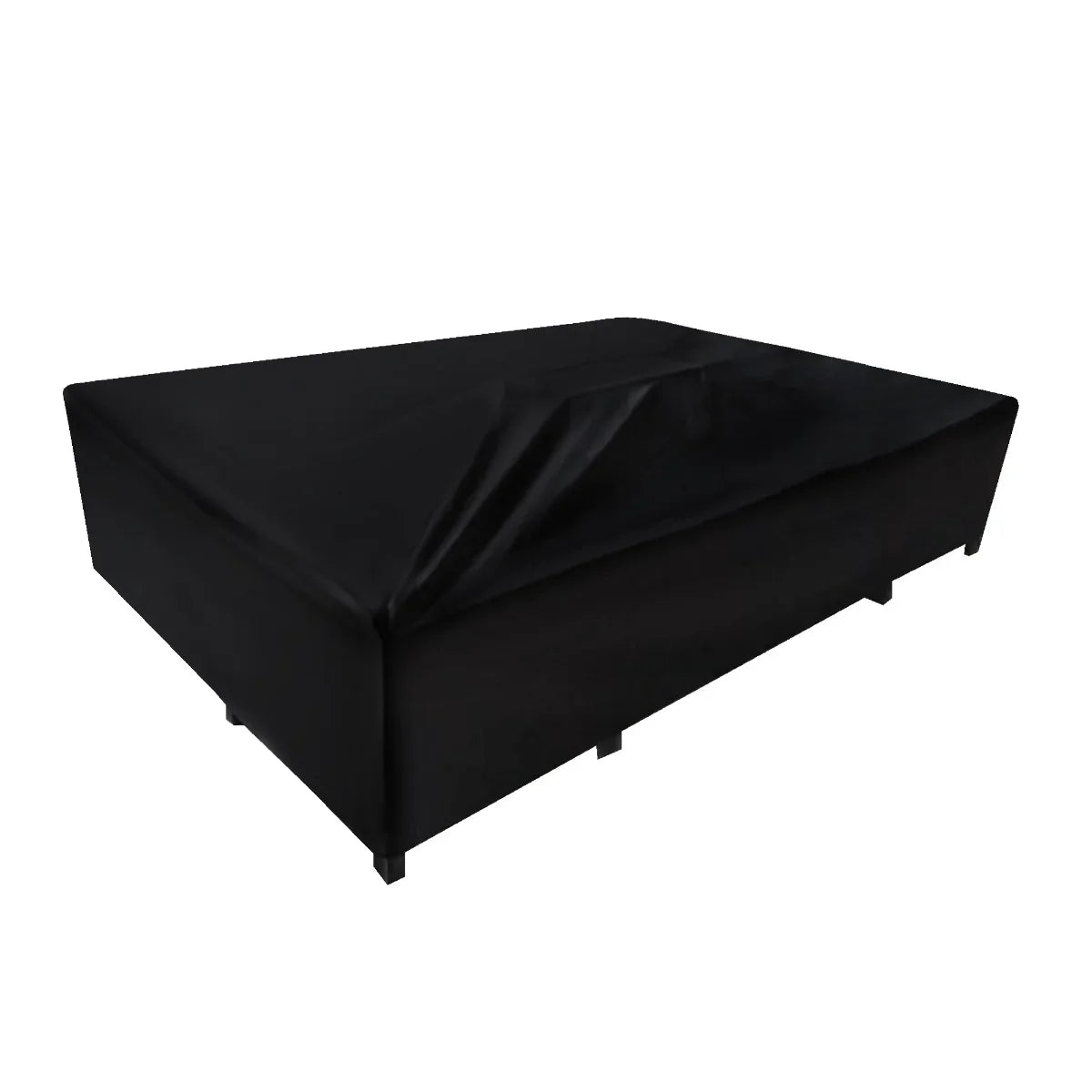 Modular garden furniture set cover in anthracite grey, durable material, designed to protect outdoor furniture from the elements