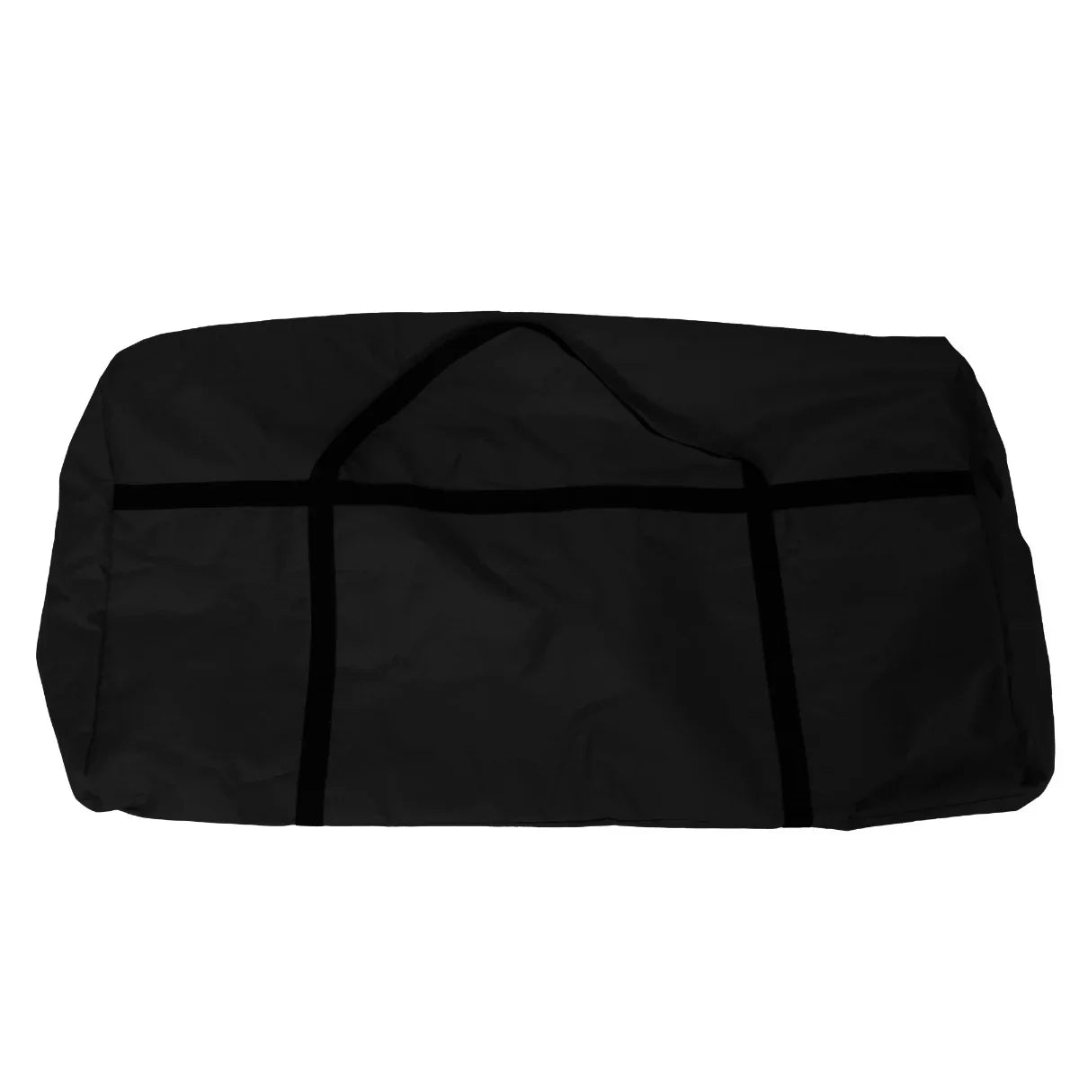 Compact black carrying bag for a folding camping sink, featuring durable fabric and sturdy straps for easy transport and storage
