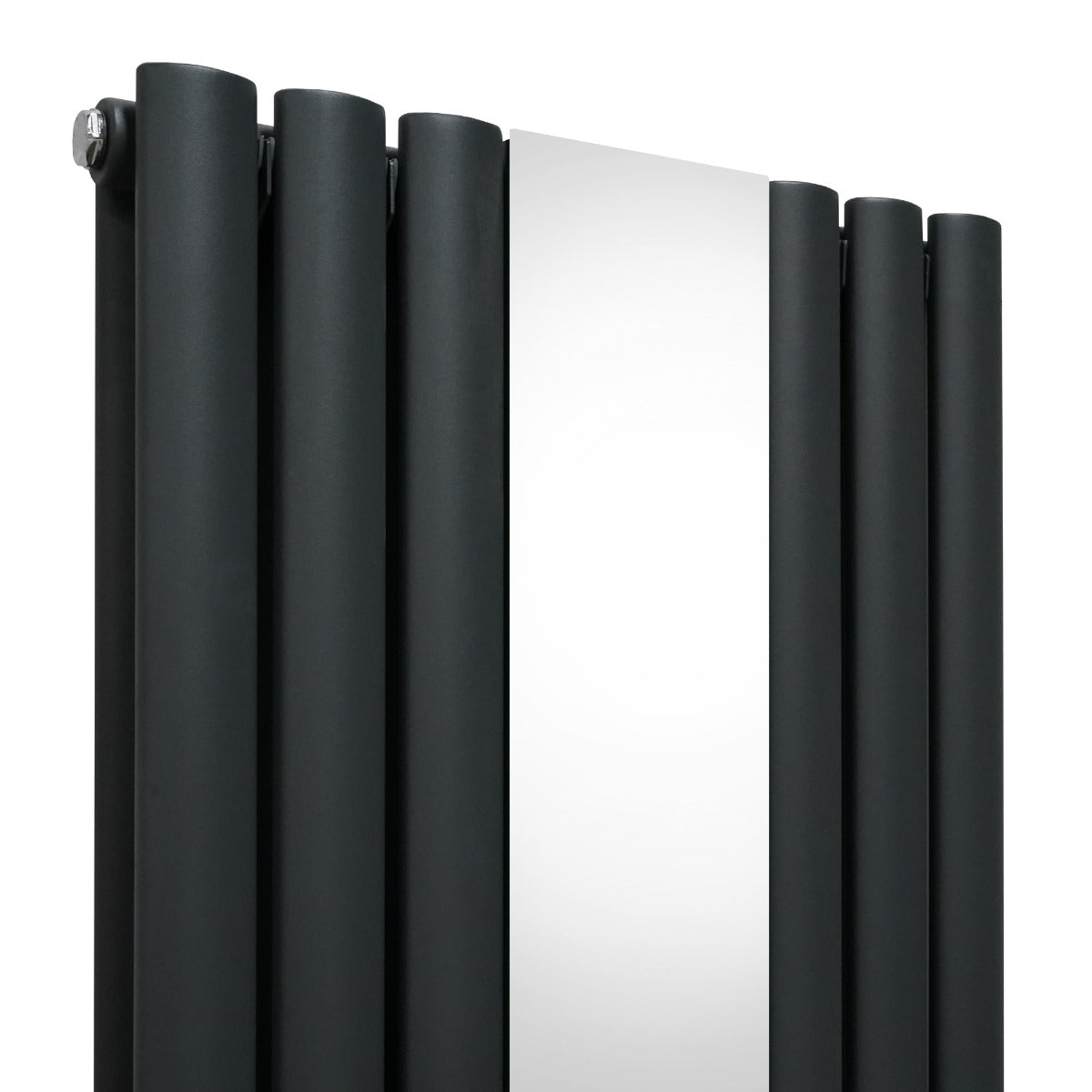 Oval Mirror Radiator - 1800mm x 500mm - Anthracite Grey