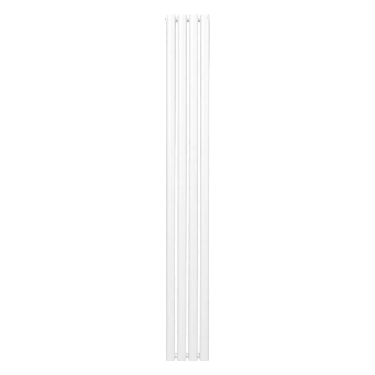 Sleek white oval column radiator, 1800mm x 240mm, featuring a smooth finish and modern design, ideal for stylish heating solutions