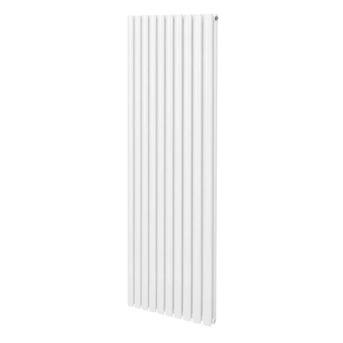 Oval column radiator in sleek white finish, measuring 1800mm x 600mm, featuring vertical lines for a modern look and efficient heating