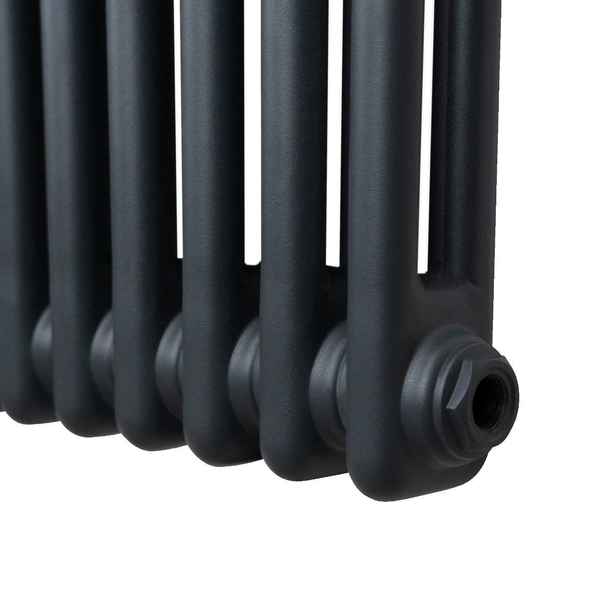 Traditional 2 Column Radiator - 600 x 1012mm - Anthracite Grey