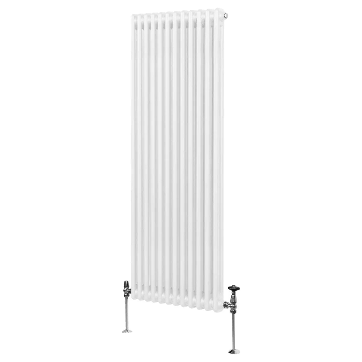 Traditional 2 column radiator in white, 1800 x 562mm, featuring a sleek vertical design and smooth finish, ideal for modern interiors