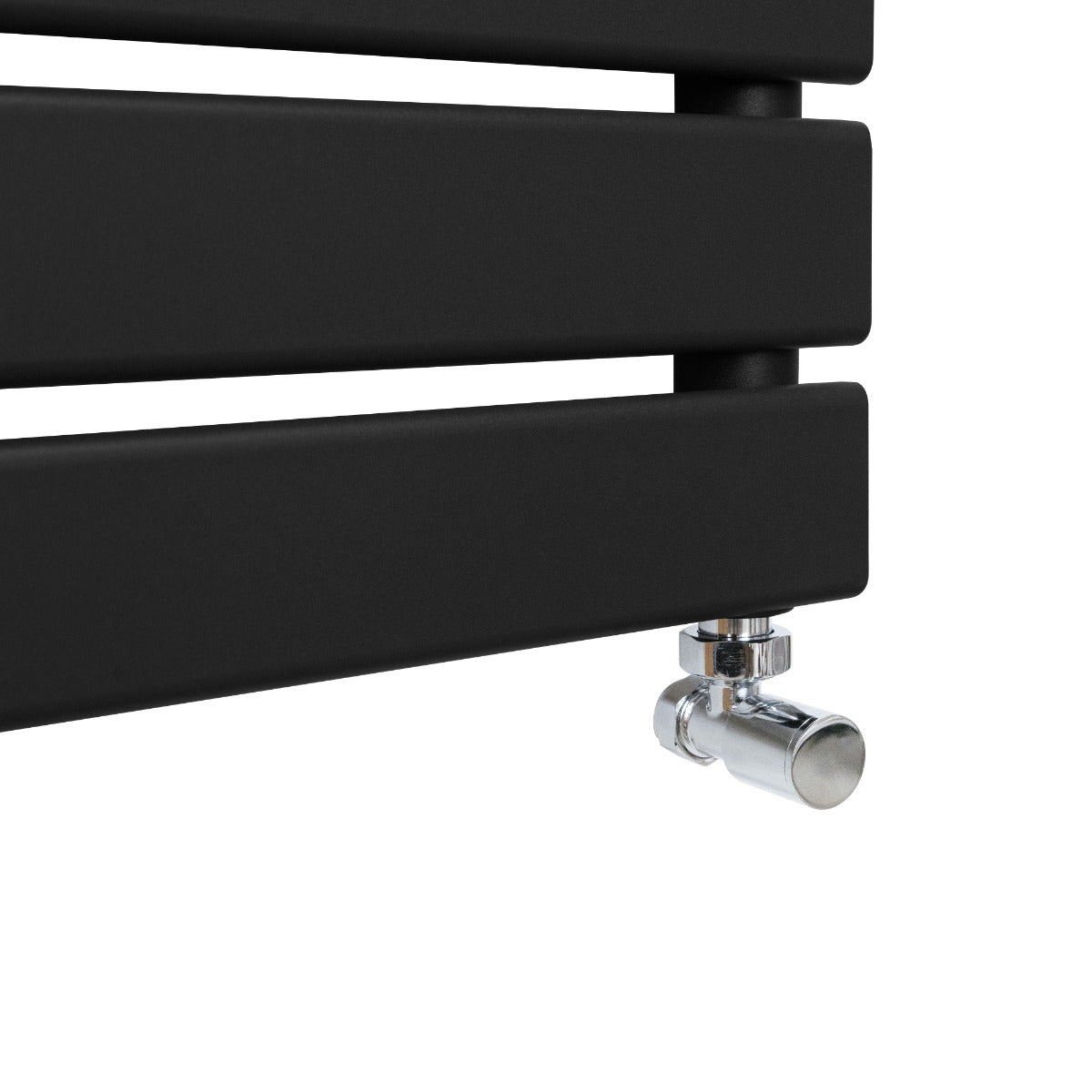 Flat Panel Towel Radiator – 1200mm x 600mm – Black
