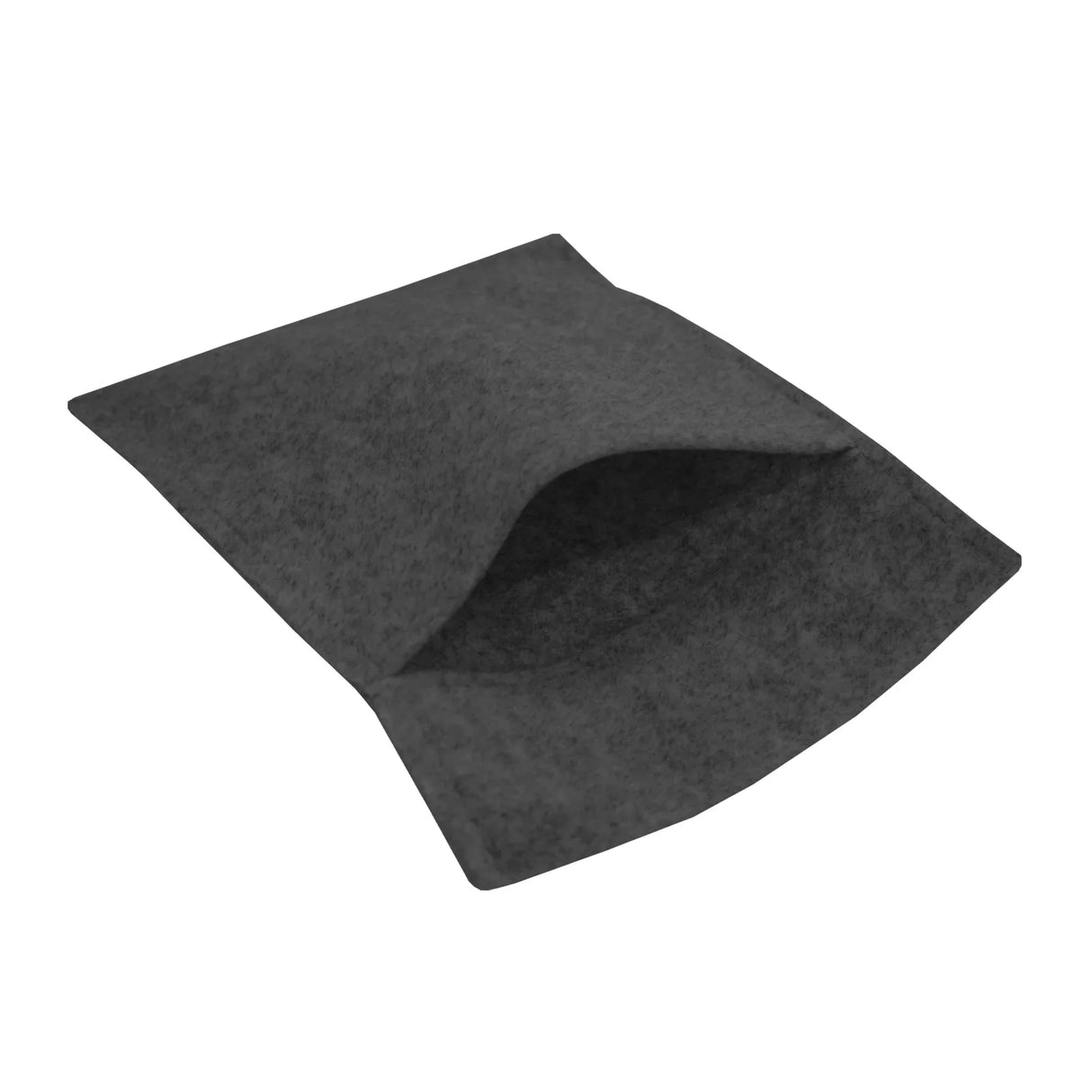 Anthracite grey van carpet lining and storage pouch, featuring a soft felt texture and a spacious, open design for versatile use
