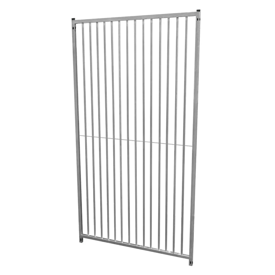 1m dog run panel with 8cm bar spacing, featuring a sturdy metal frame and vertical bars for secure containment