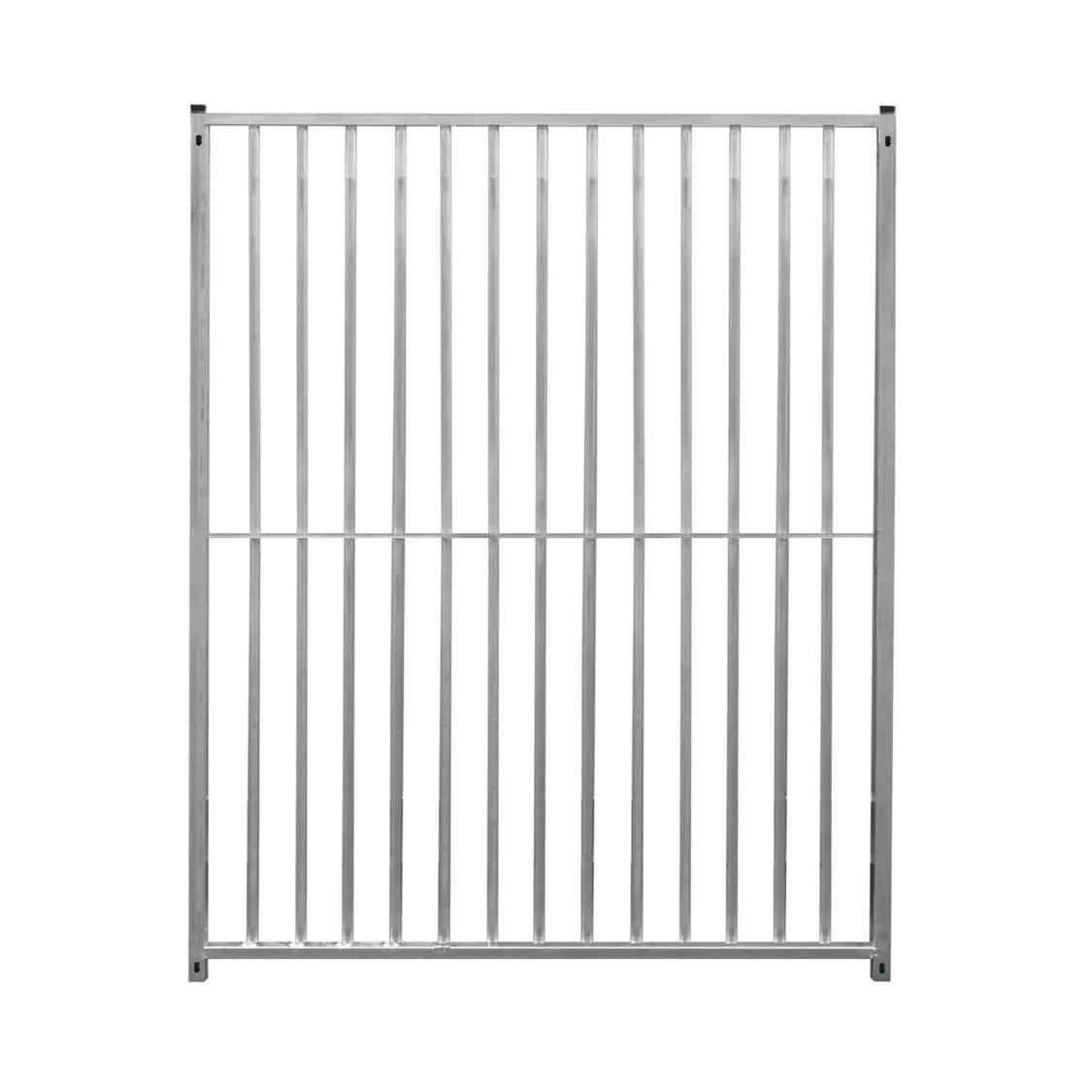 1.5m dog run panel with 8cm bar spacing, featuring a sturdy metal frame and vertical bars for secure pet containment