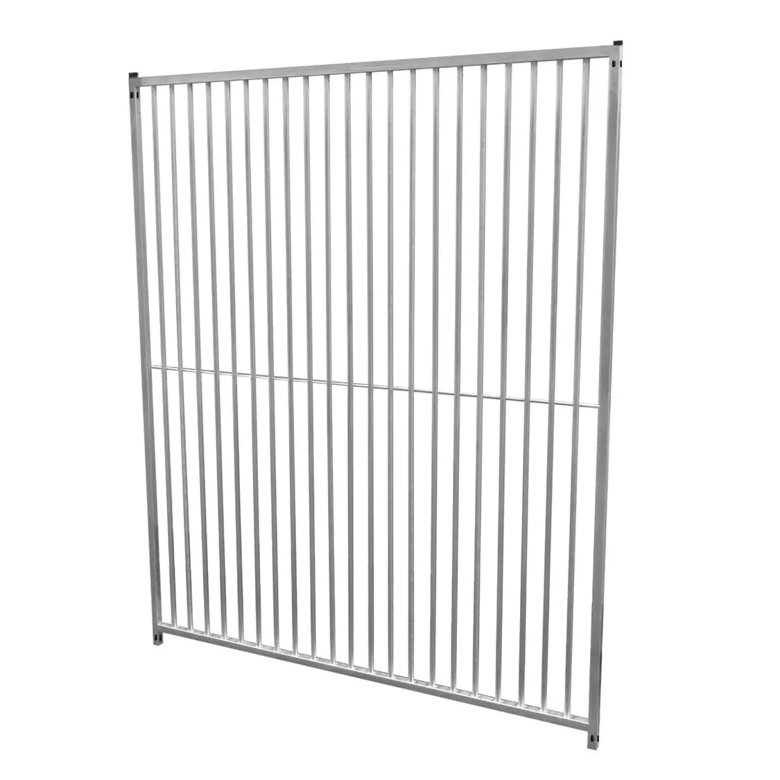 1.5m dog run panel with 5cm bar spacing, featuring a sturdy metal frame and vertical bars for secure pet containment