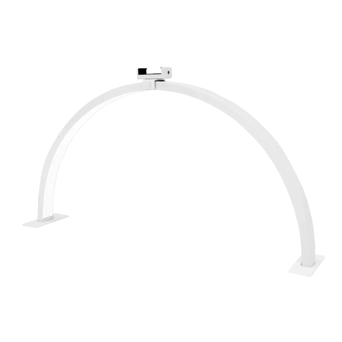 Sleek white LED Half Moon Lamp with a minimalist arch design, perfect for modern decor and ambient lighting in any space