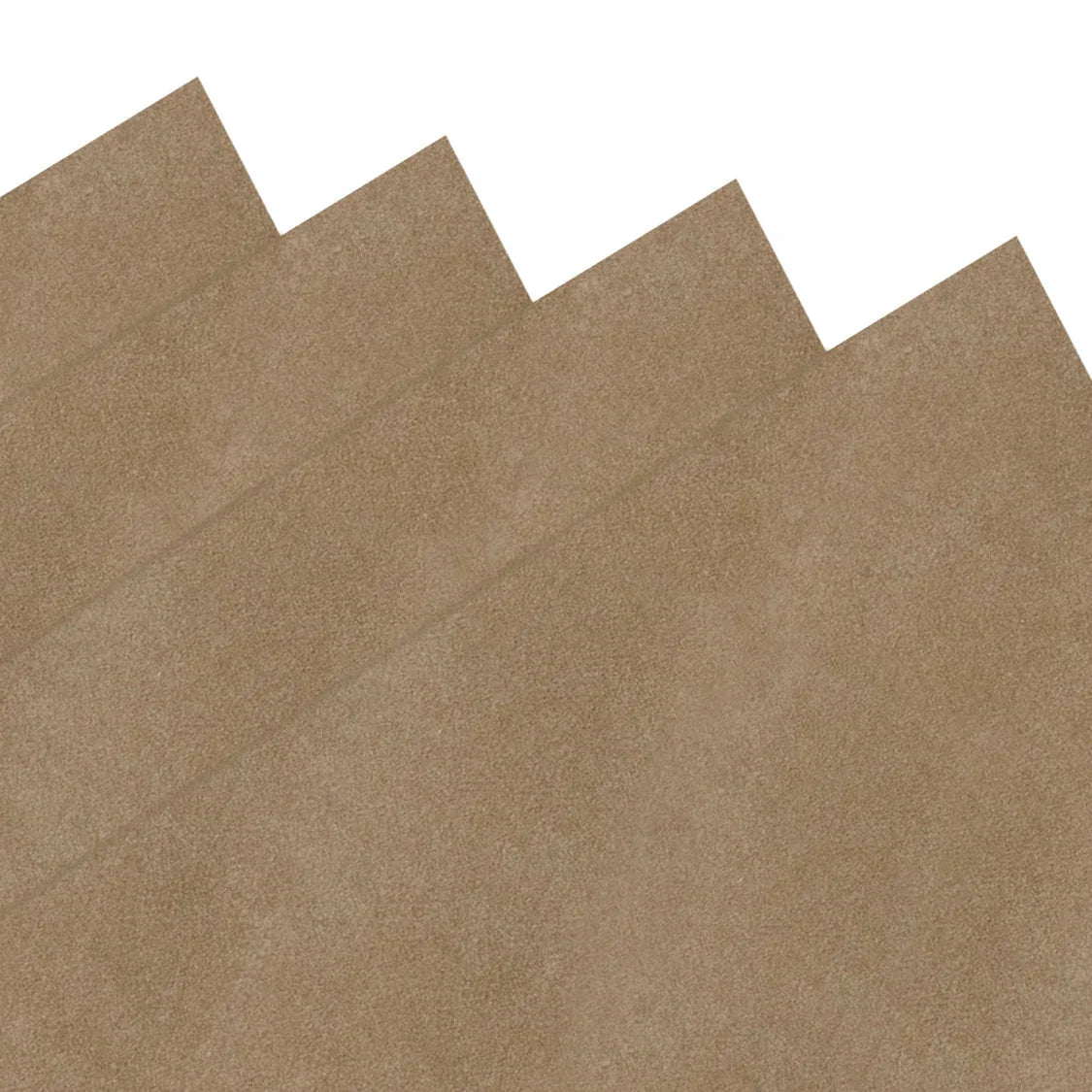 Beige van carpet lining with a soft, textured surface, featuring a smooth finish and folded edges for easy installation