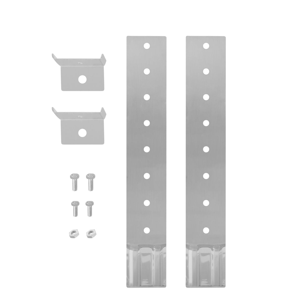 Amber Recovery Light 1200mm with control panel, featuring sleek silver metal brackets, screws, and mounting hardware for easy installation
