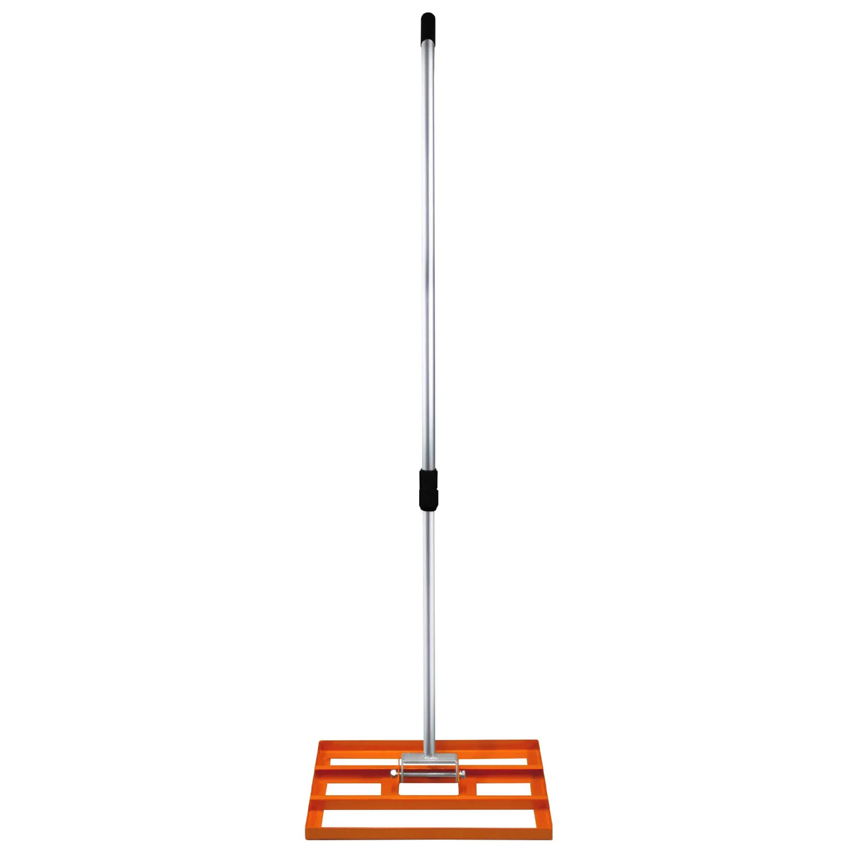 50cm lawn leveller and aerator with a sturdy orange base, silver handle, and textured surface for effective soil aeration