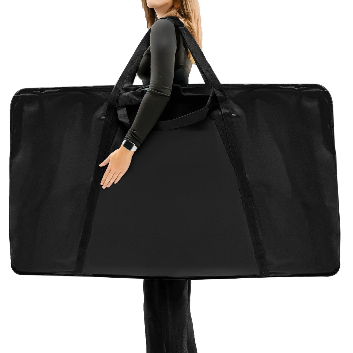 DJ Disco Booth Pro carrying bag, large black design with sturdy straps, ideal for transporting DJ equipment securely and easily