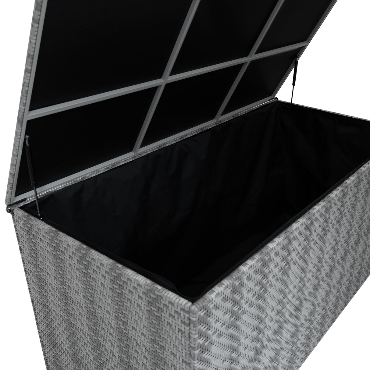 Rattan Storage Box 700L - Grey