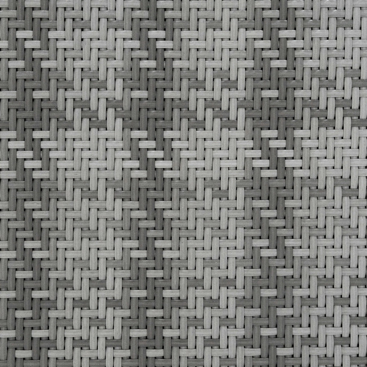Grey rattan storage box with a textured woven pattern, showcasing a durable design ideal for organizing and enhancing decor
