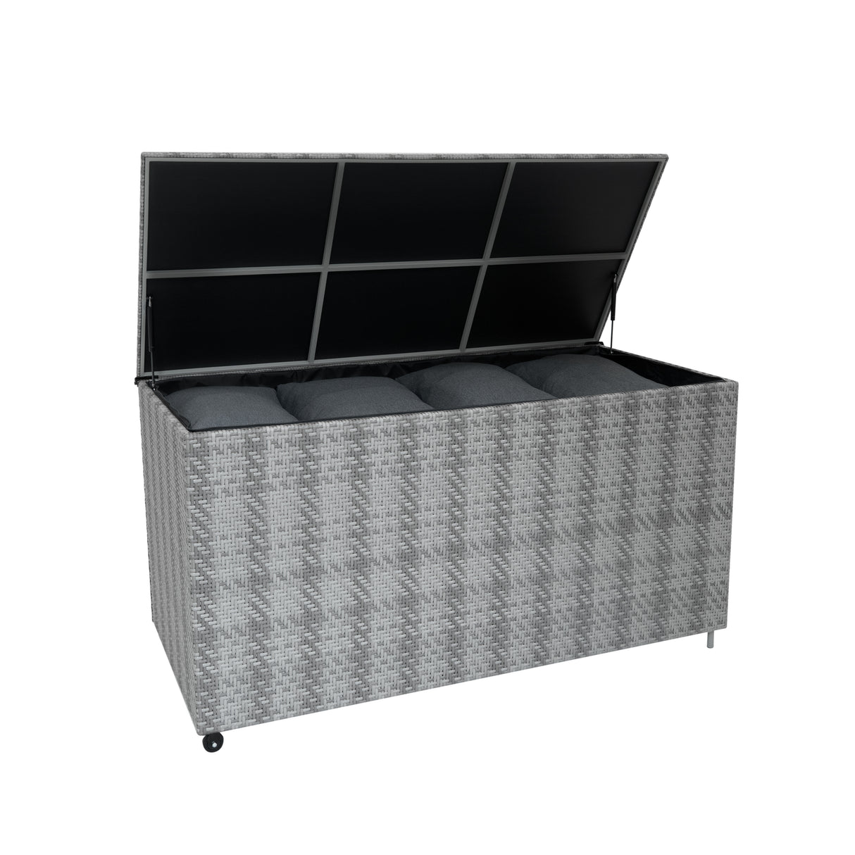 Rattan Storage Box 700L - Grey