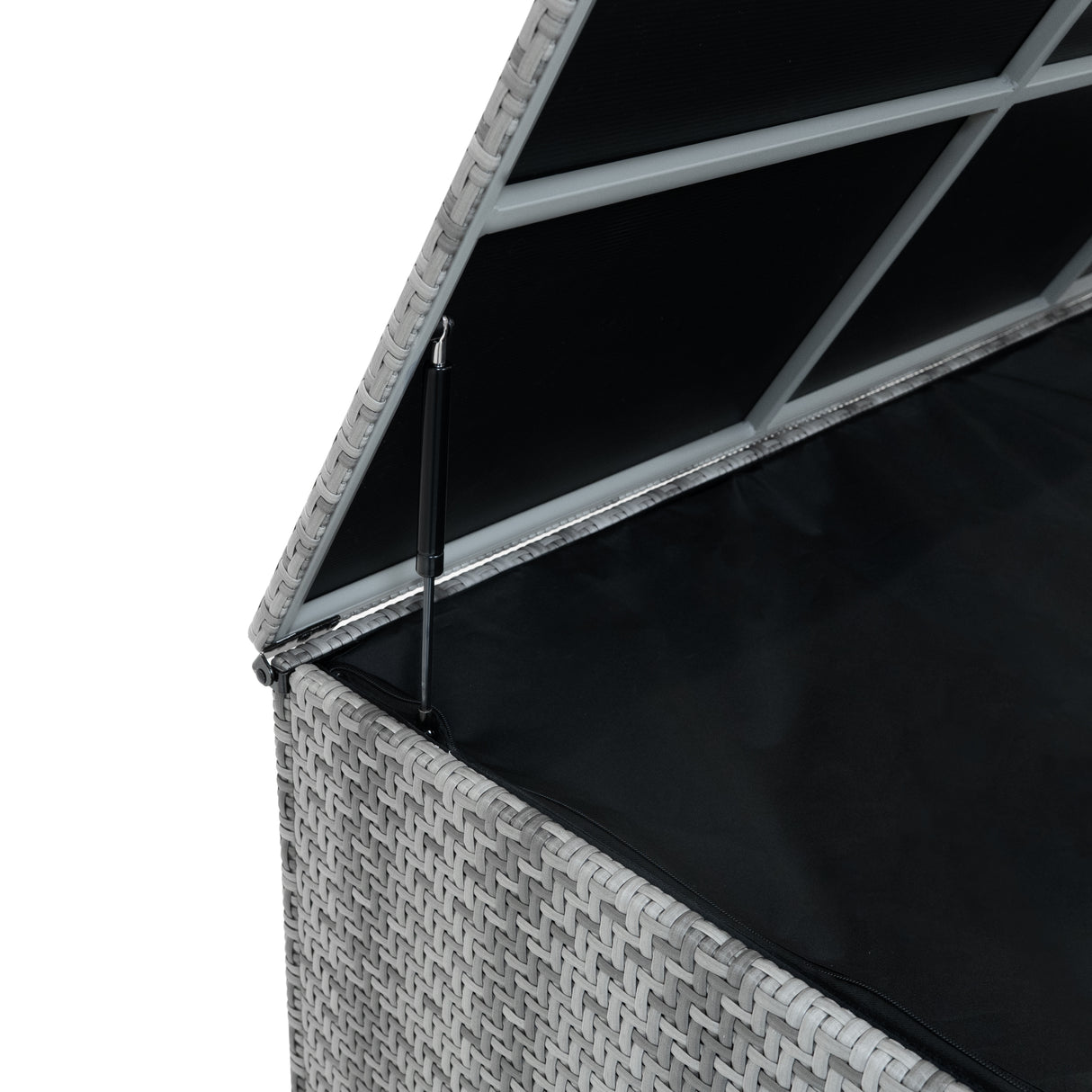 Rattan Storage Box 700L - Grey