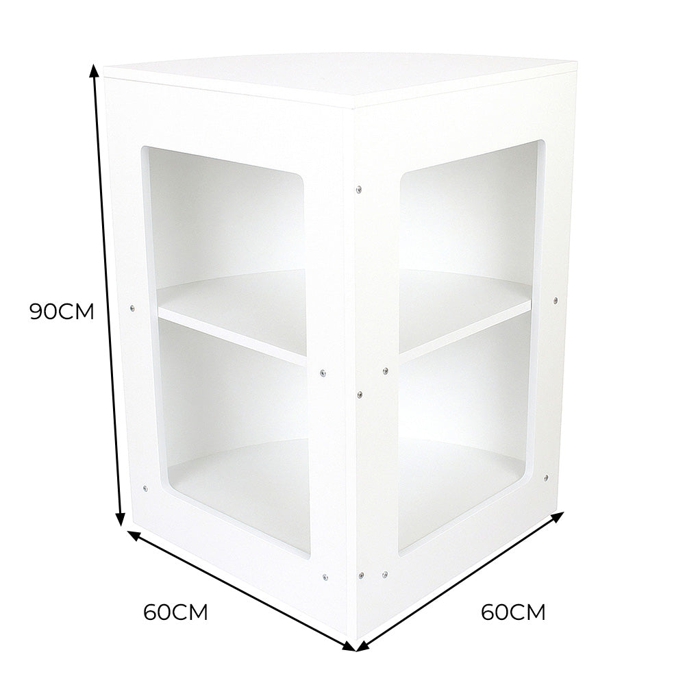 Retail Shop Corner Counter CM60 - White