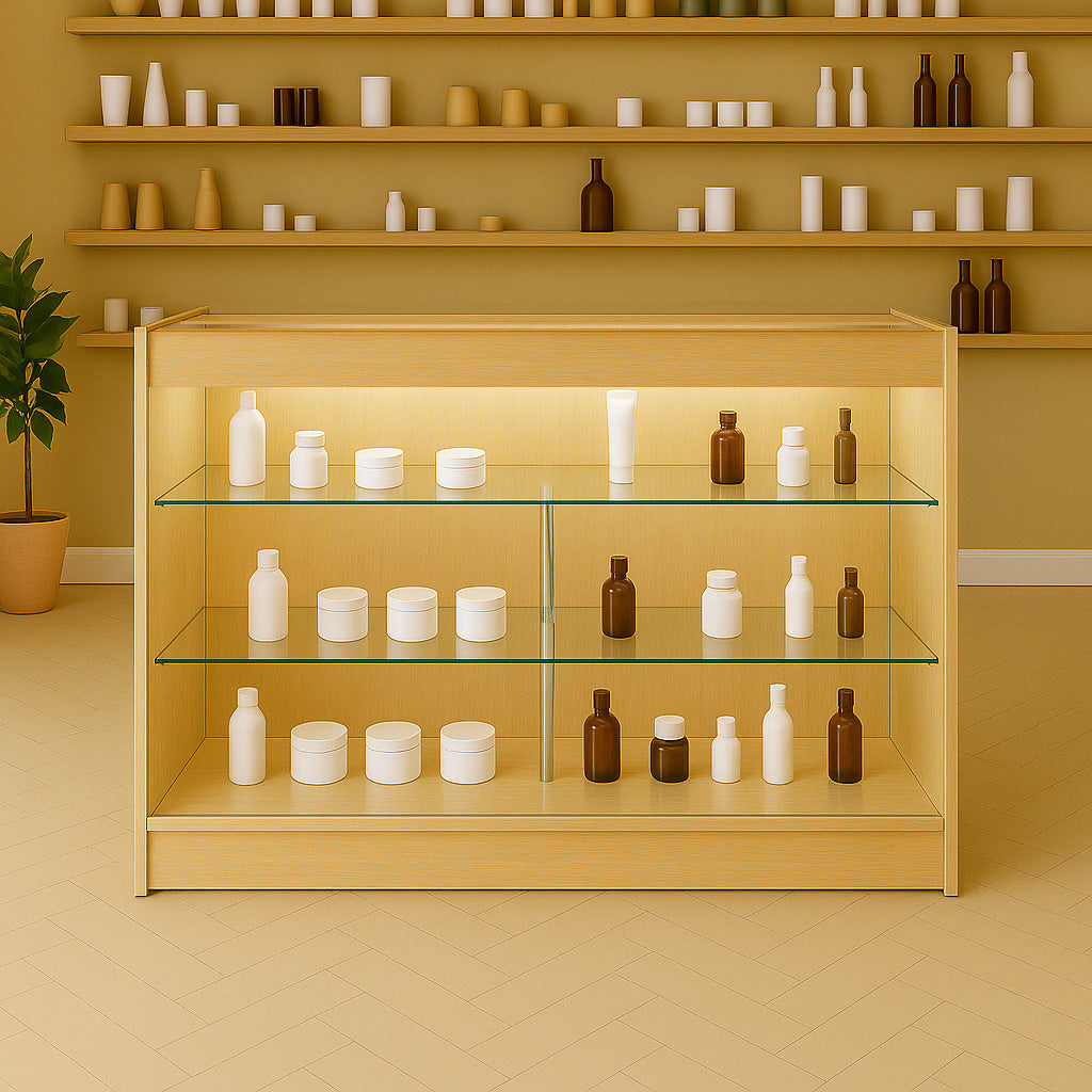 LED Retail Shop Counter K1500 - Maple