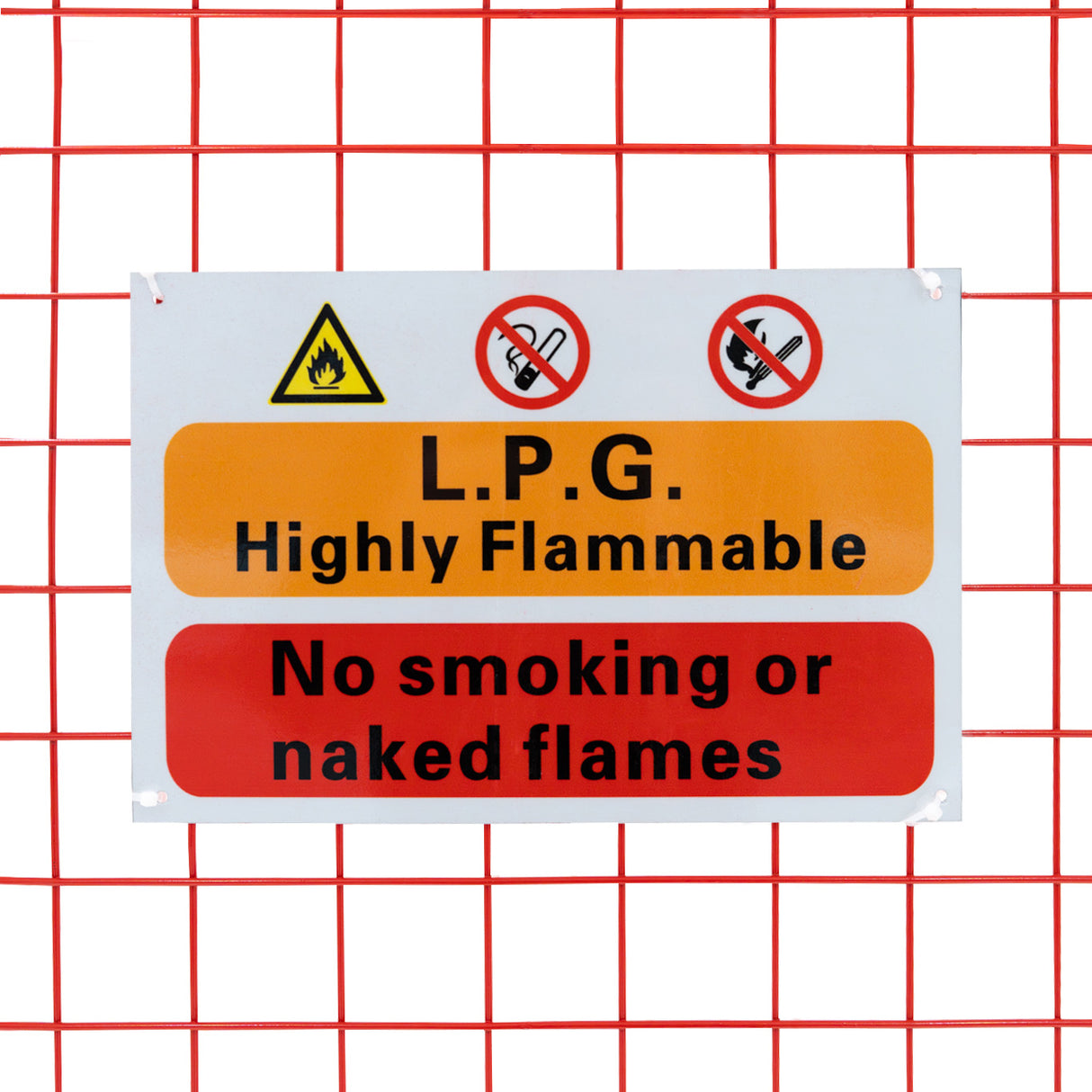 Red Gas Bottle Collapsible Mesh Cage – 181cm x 116cm x 57cm