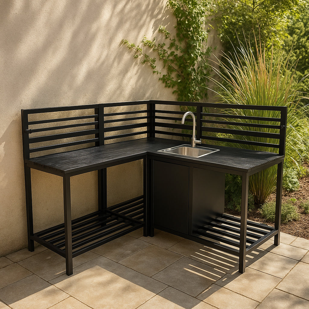 Aluminium Outdoor 3pc Kitchen Set