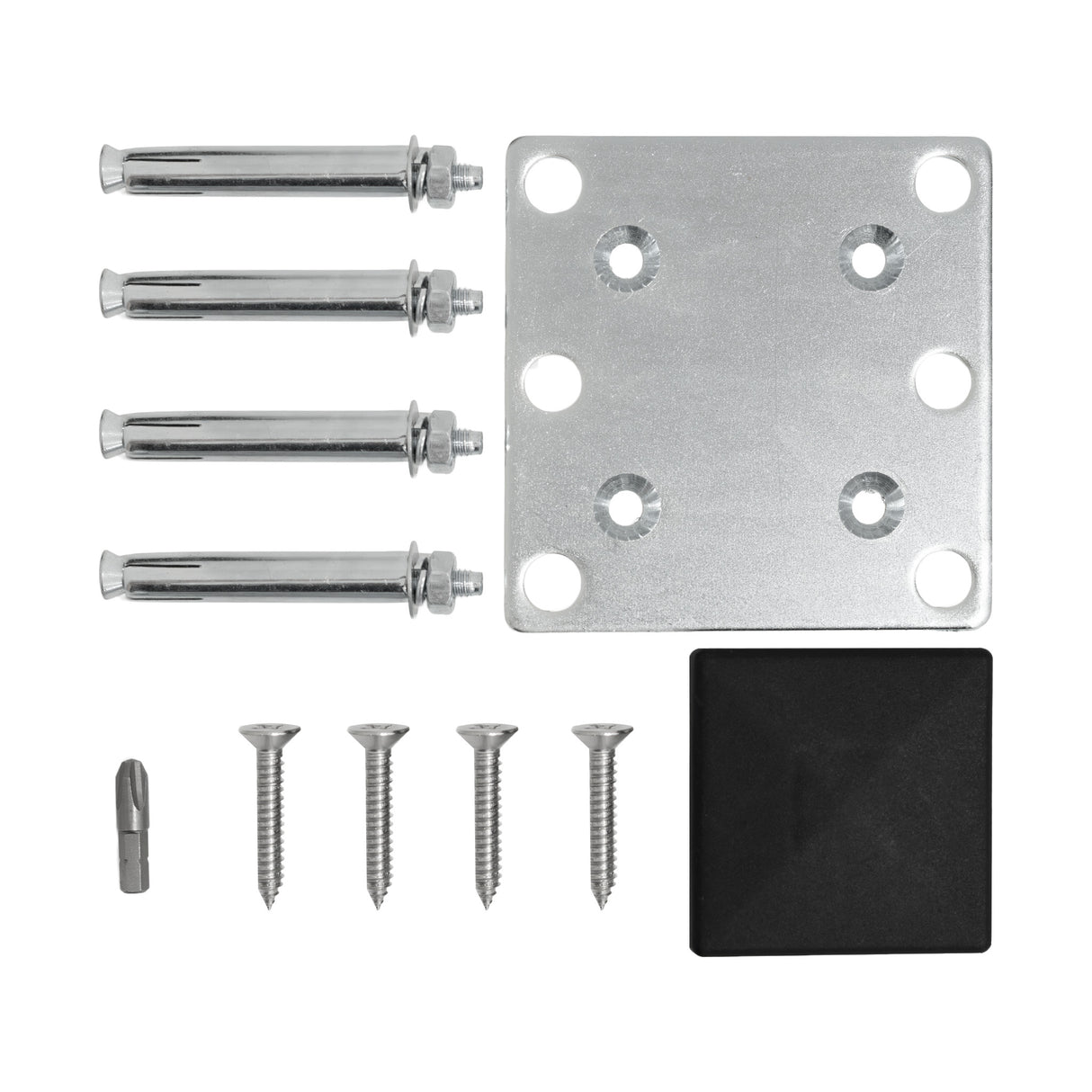 Composite Angled Fence Panel - Grey