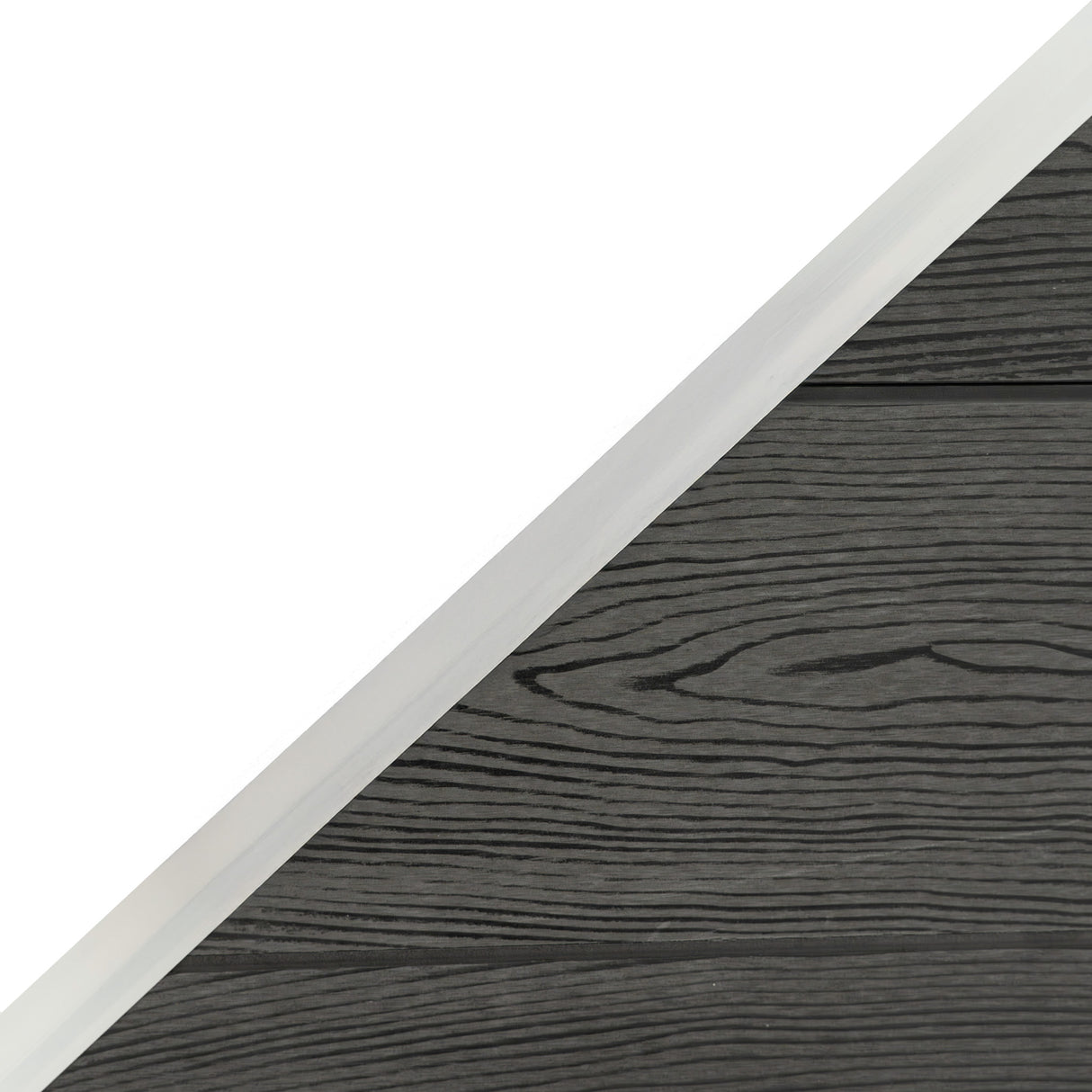 Composite Angled Fence Panel - Grey