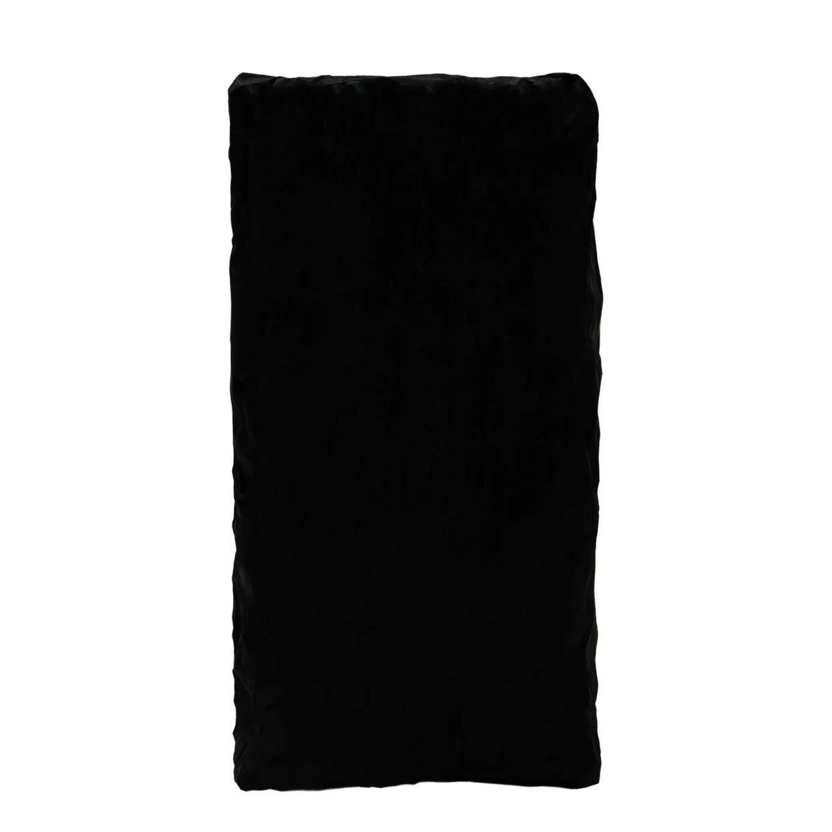 Black padded cover for Pilates reformer machine, designed for protection and comfort, featuring a smooth, durable texture