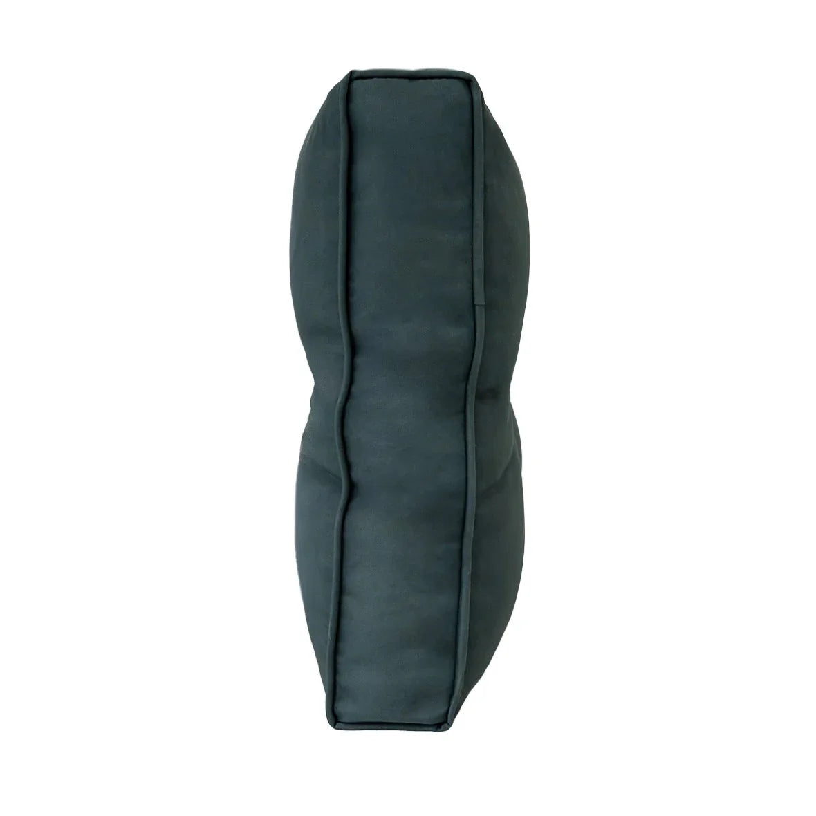 Dark green rattan corner set cushion with a smooth, plush texture, designed for comfort and style in outdoor seating arrangements