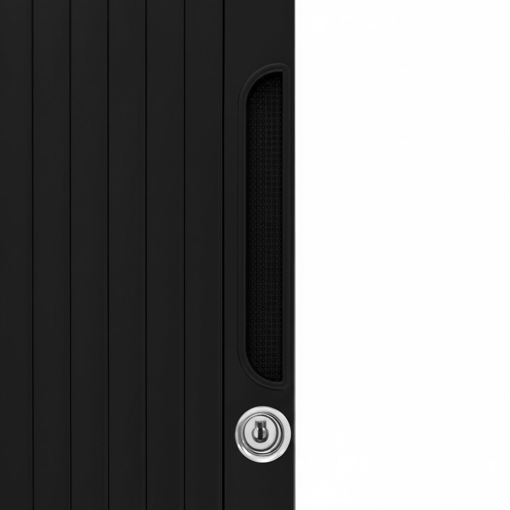 Tambour Shower Door – Black