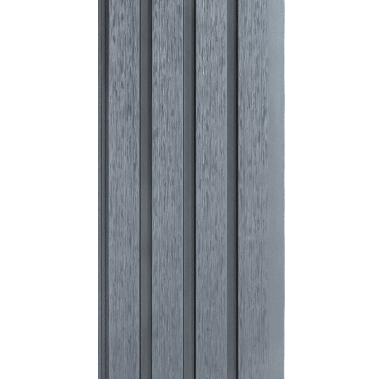 WPC Slatted Wall Cladding x 4 Panels – Grey