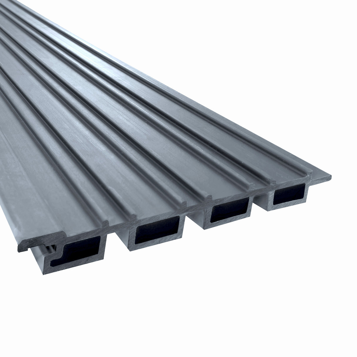 WPC Slatted Wall Cladding x 4 Panels – Grey