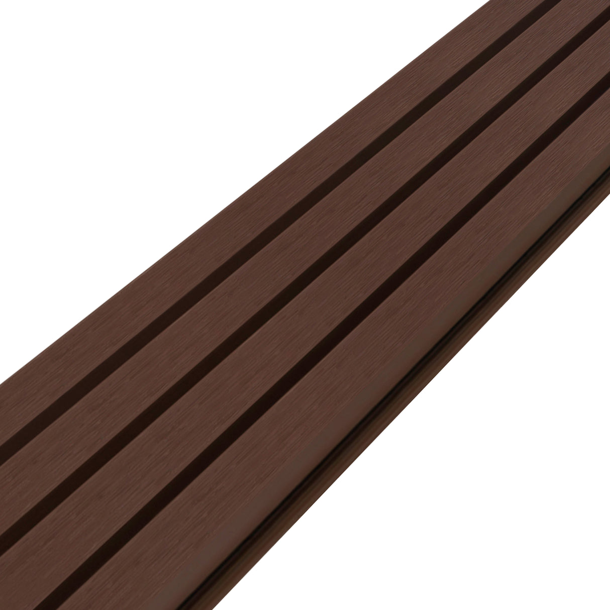 WPC Slatted Wall Cladding x 4 Panels – Brown