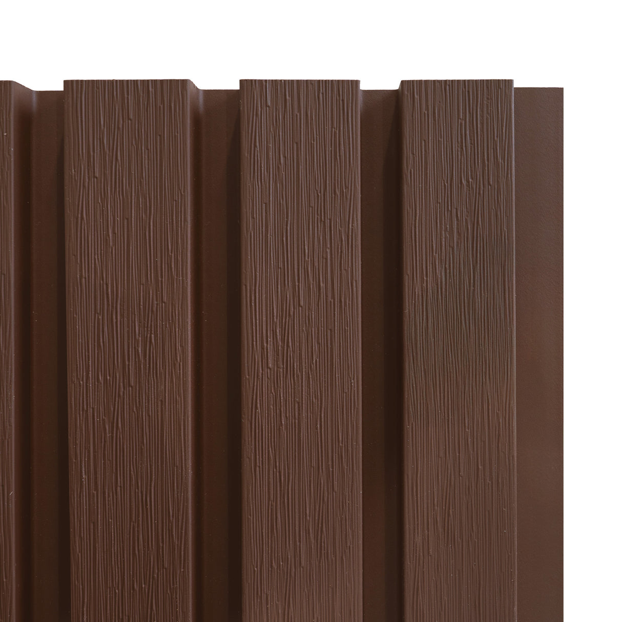 WPC Slatted Wall Cladding x 4 Panels – Brown