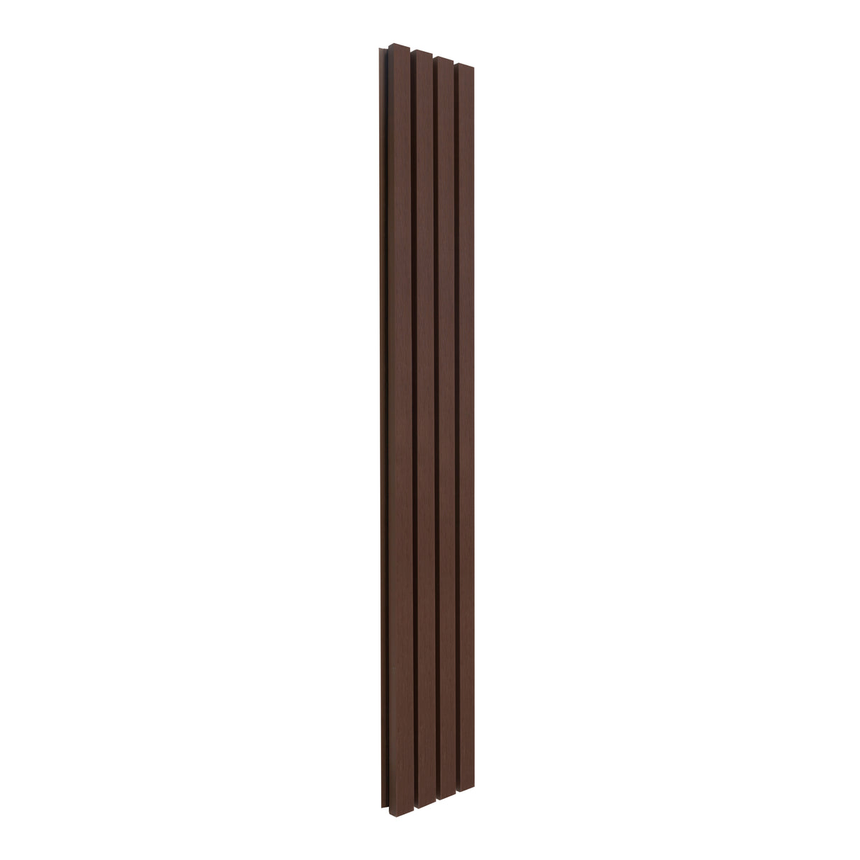 WPC Slatted Wall Cladding x 4 Panels – Brown