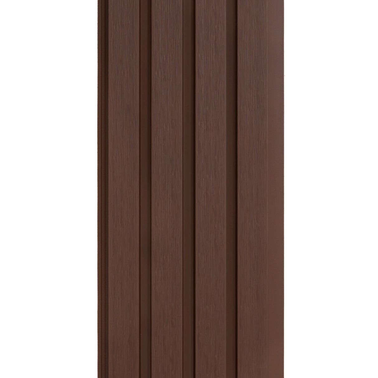 WPC Slatted Wall Cladding x 4 Panels – Brown
