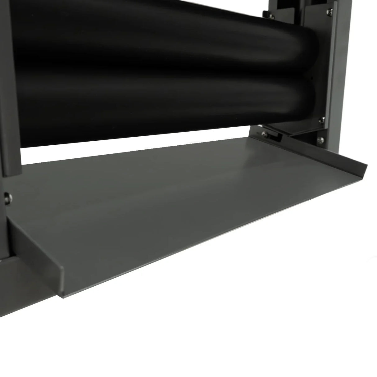 Manual hand wringer featuring sturdy gray metal construction, smooth rollers, and a flat base for easy operation and stability