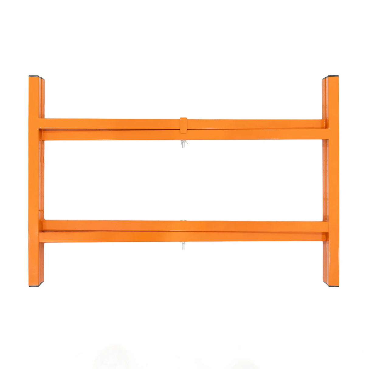 Bright orange mortar board stand, 500mm high, featuring a sturdy, rectangular frame with a smooth finish and secure support hooks