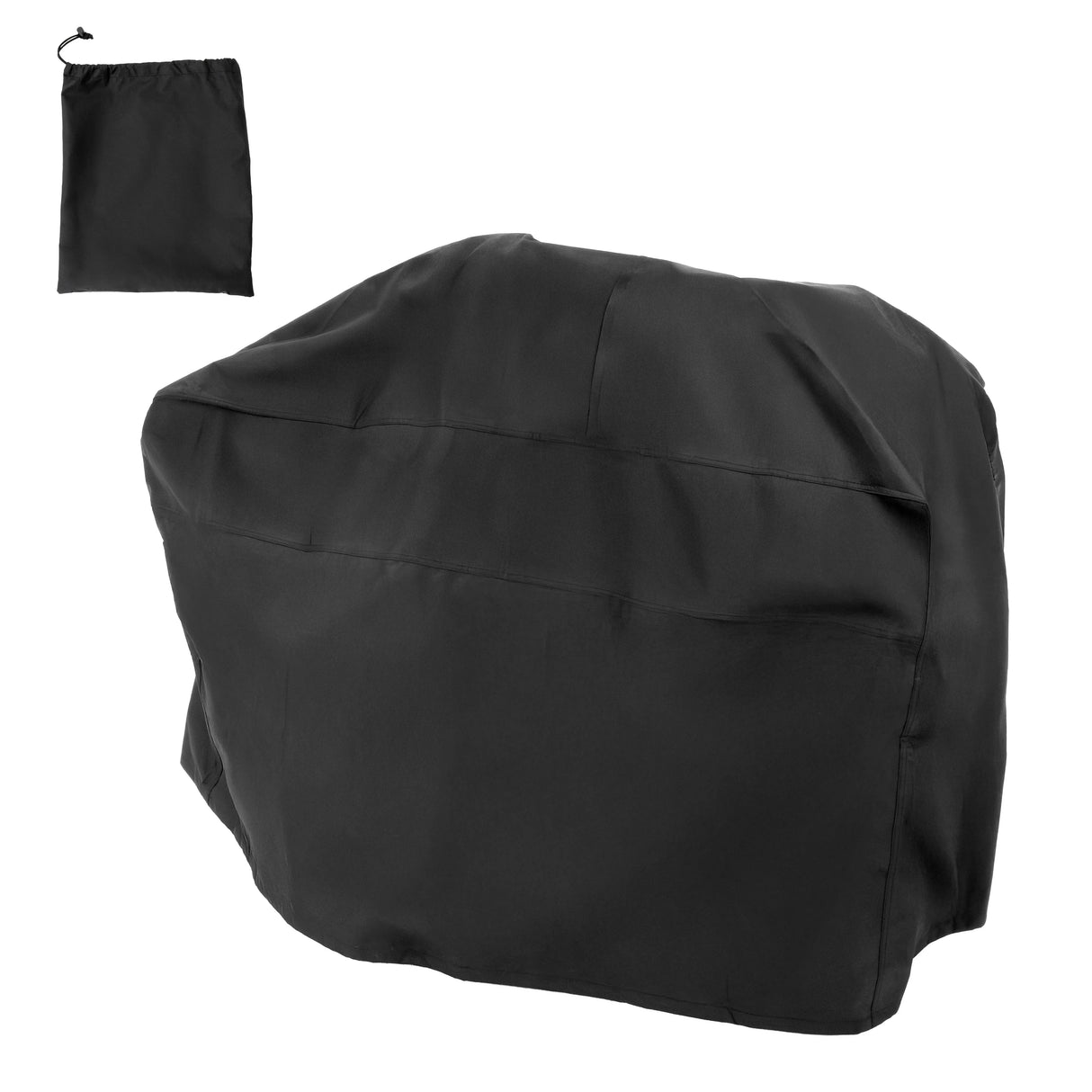 Durable black cover for 15T log splitter, featuring a weather-resistant material and a convenient storage pouch