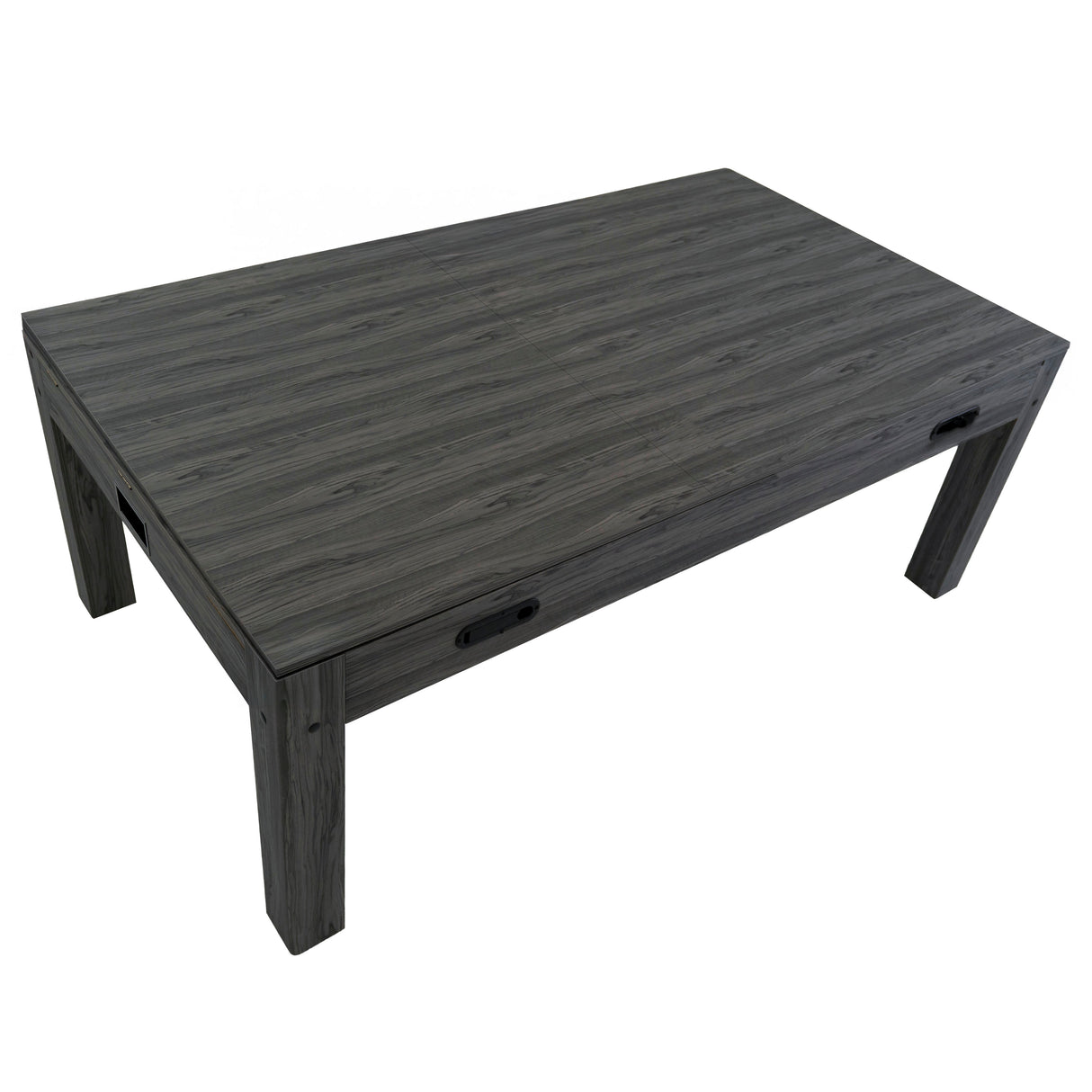 7-In-1 Games Table in grey wood finish, featuring a sleek rectangular design with sturdy legs and smooth surface for versatile gaming