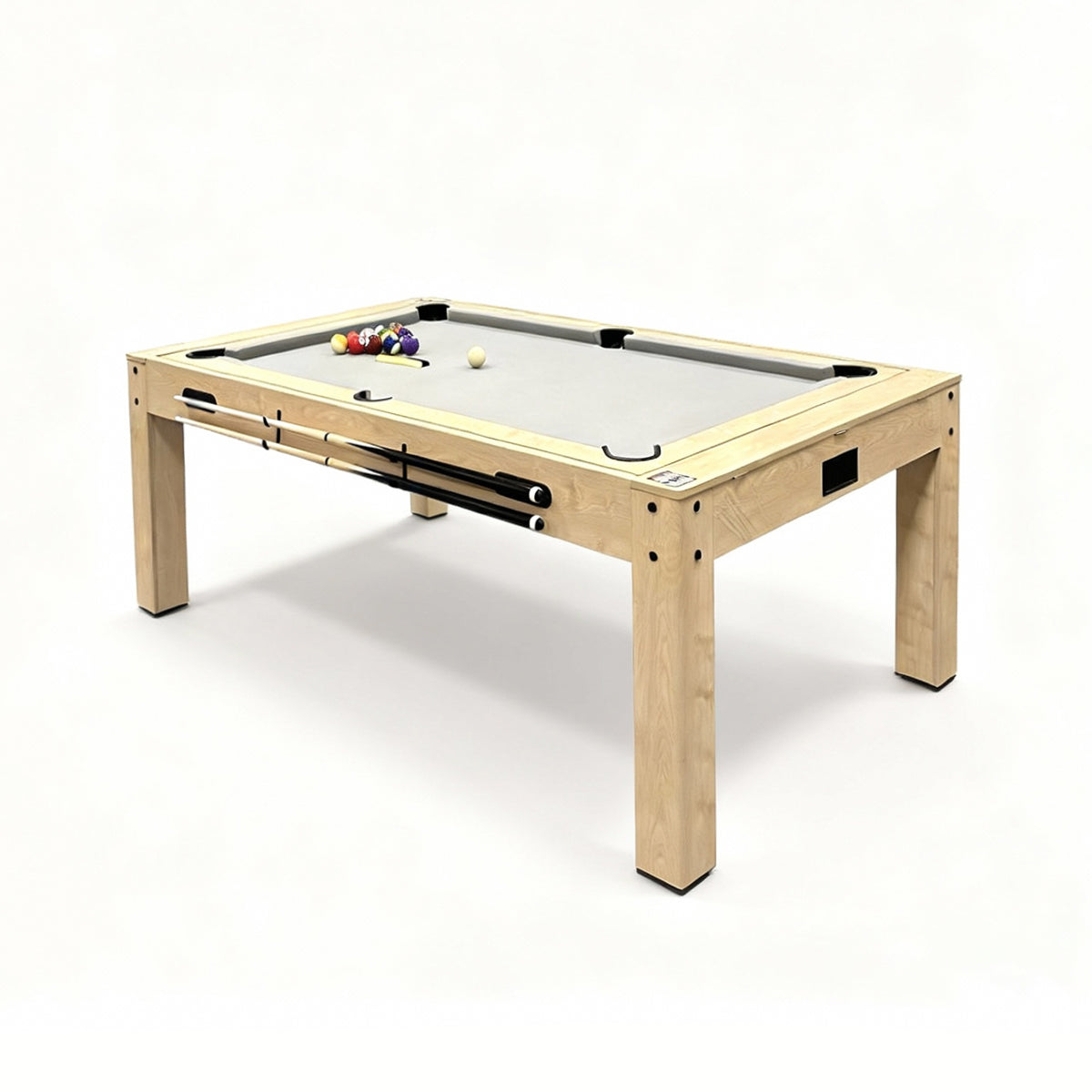7-In-1 Games Table & Storage Bench - Oak