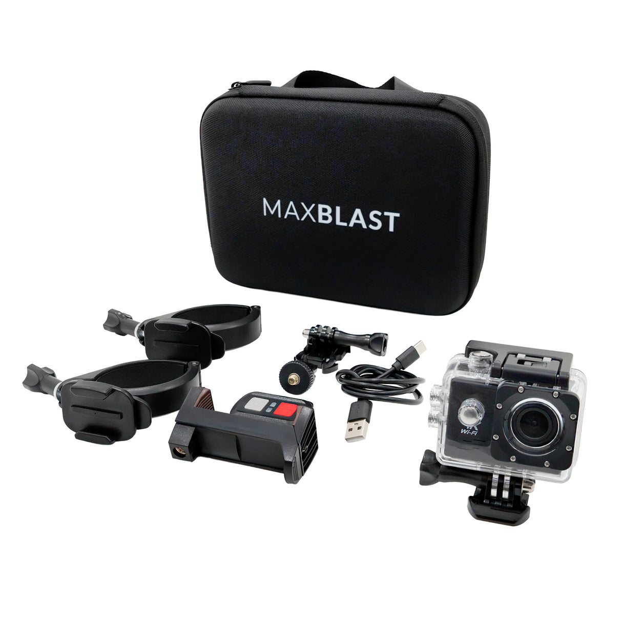 90L Wet & Dry Vacuum kit includes gutter vacuum poles, camera, and accessories, all stored in a durable black carrying case