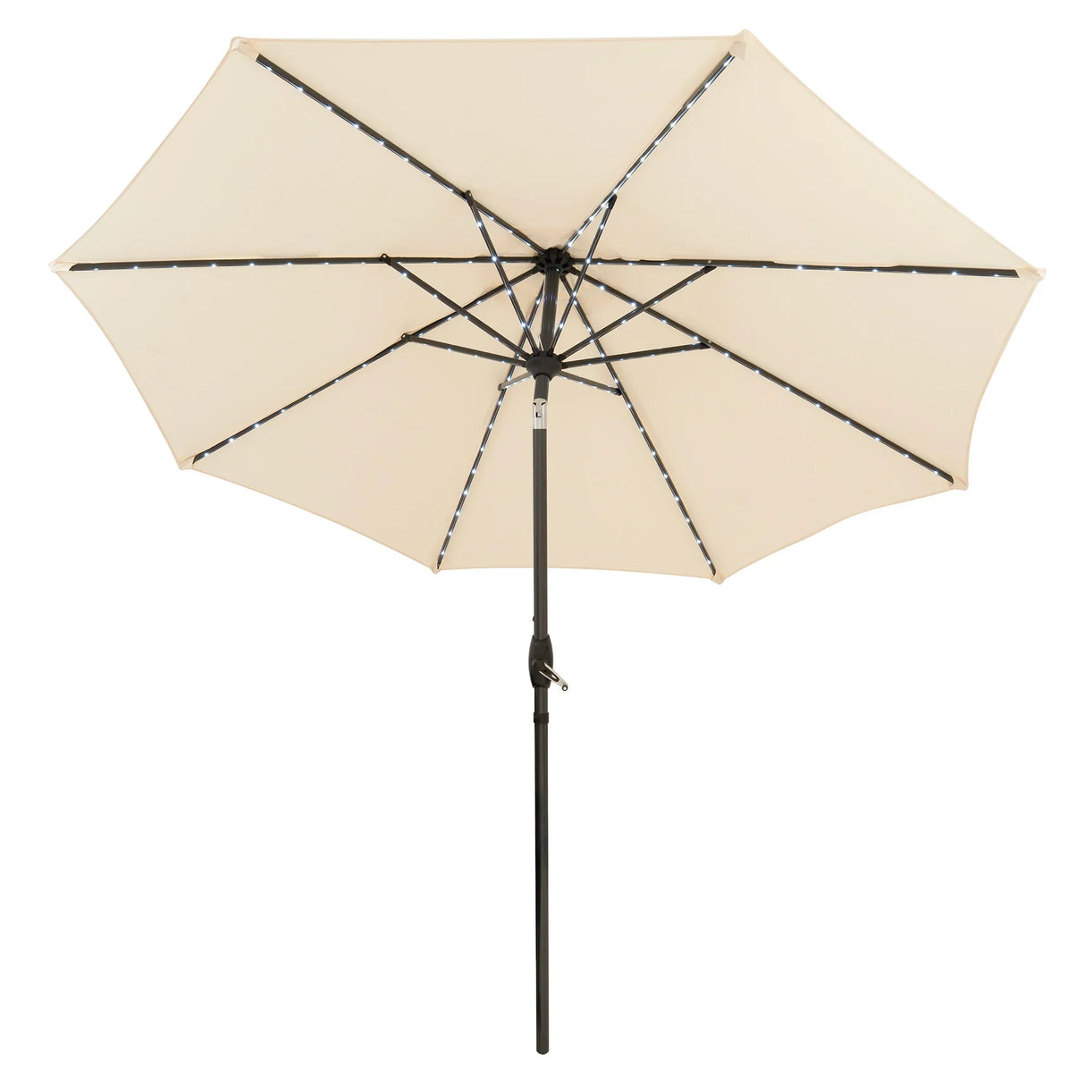 LED Tilt Parasol 2.7m – Cream