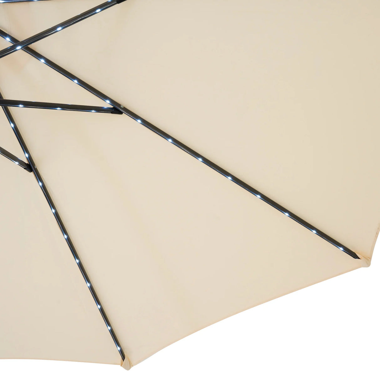 LED Tilt Parasol 2.7m – Cream