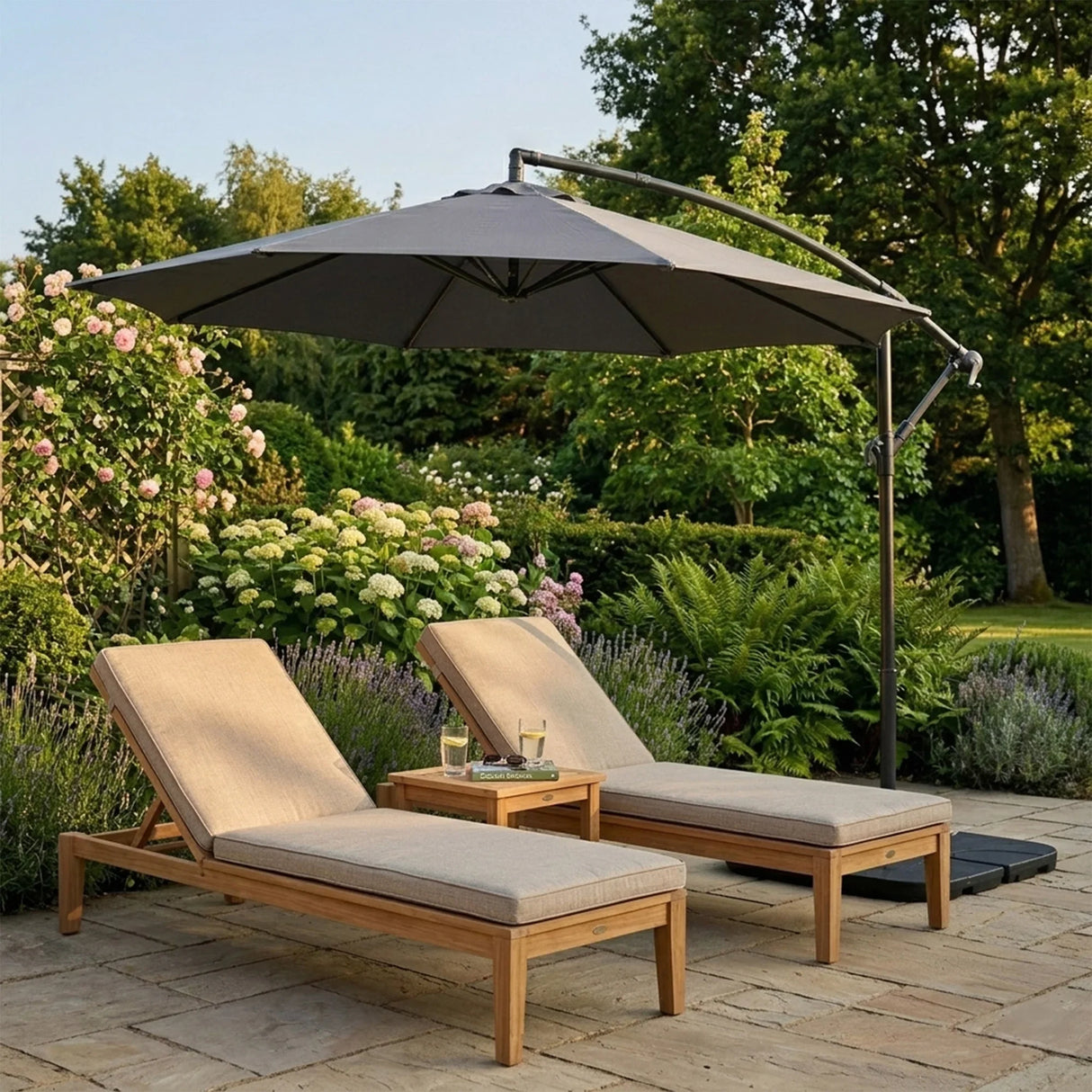 Cantilever Parasol 3m – Grey