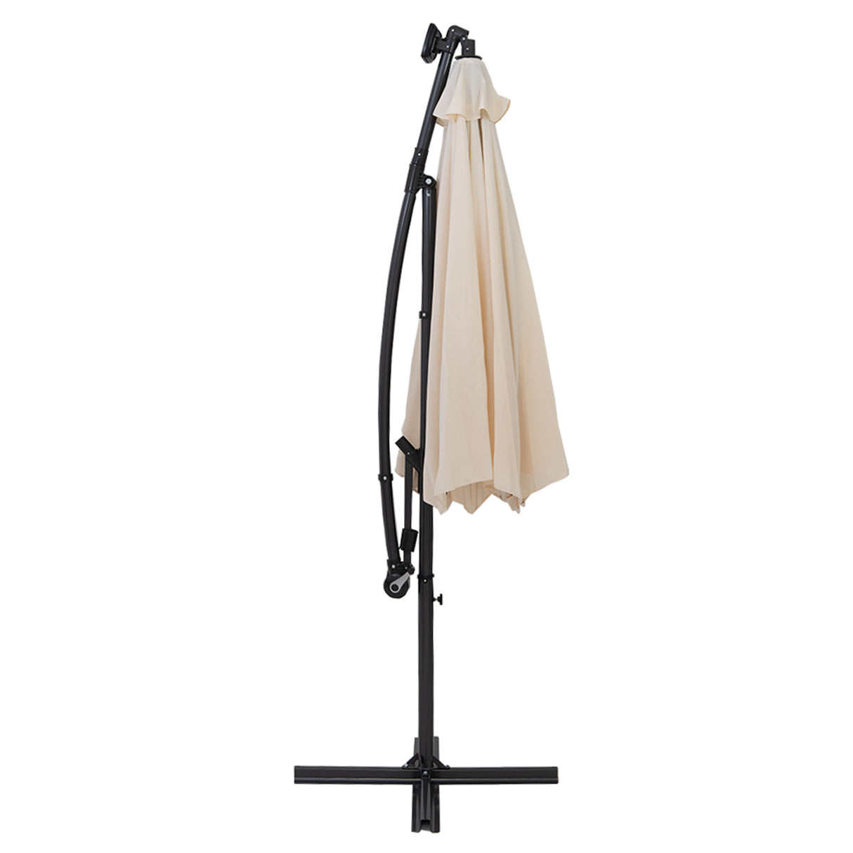 LED Cantilever Parasol 3m – Cream