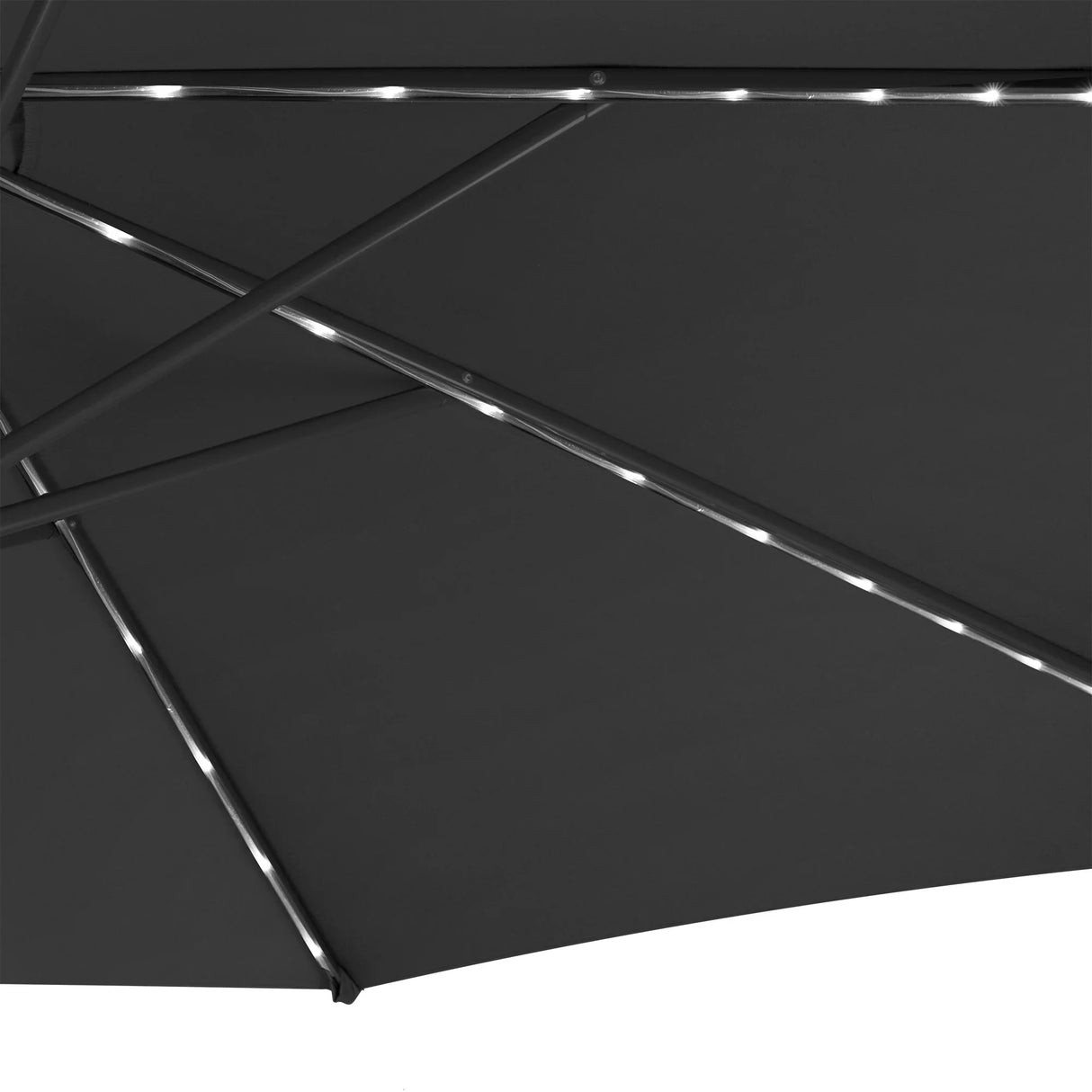LED Cantilever Parasol 3m – Grey