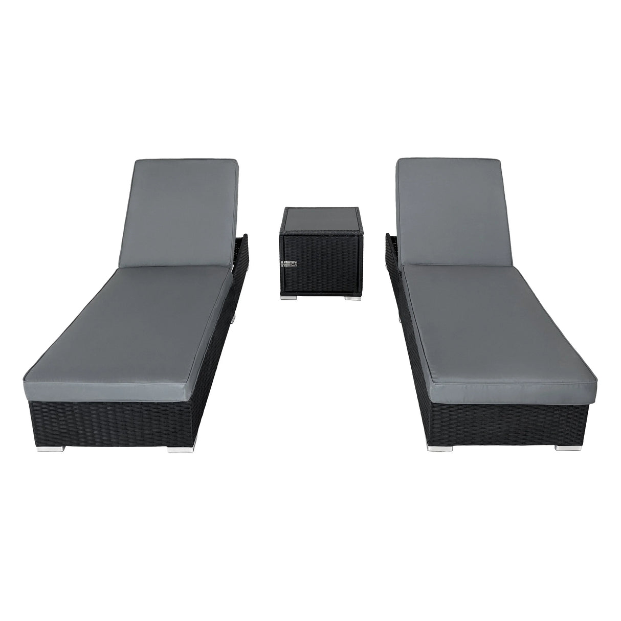 Rattan Sun Lounger Set
